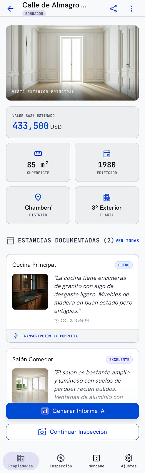 ArchiValora AI Property Details Interface