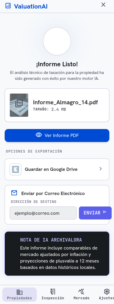 ArchiValora AI PDF Generation Preview